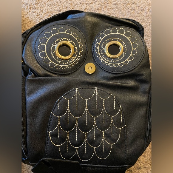 Owl Print Travel Backpack NWOT - Picture 8 of 9